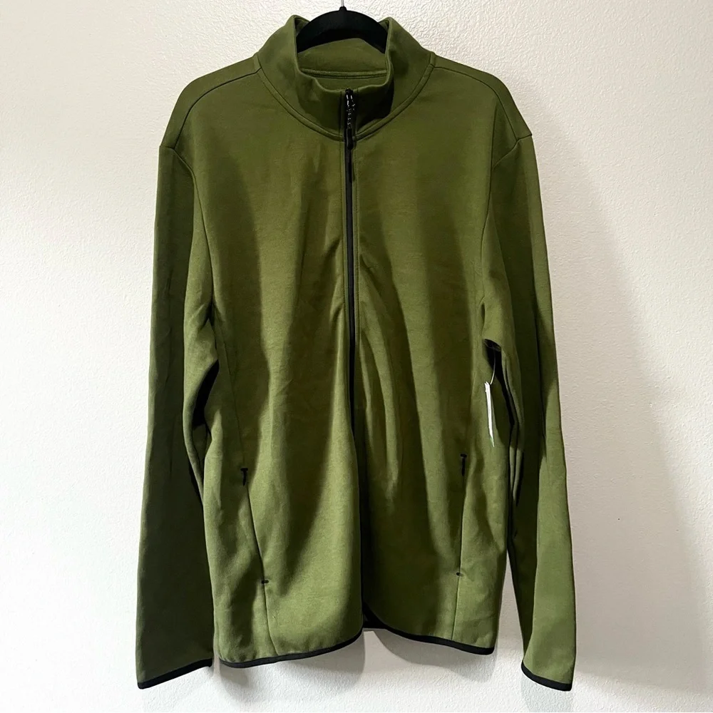 DIP-NWT Green Long Sleeve Zip Up Sweatshirt Size L